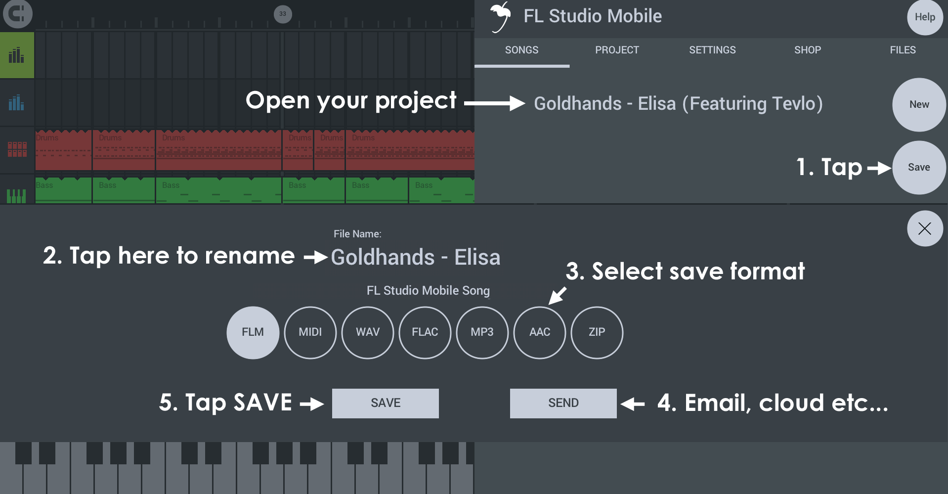 how to save template fl studio