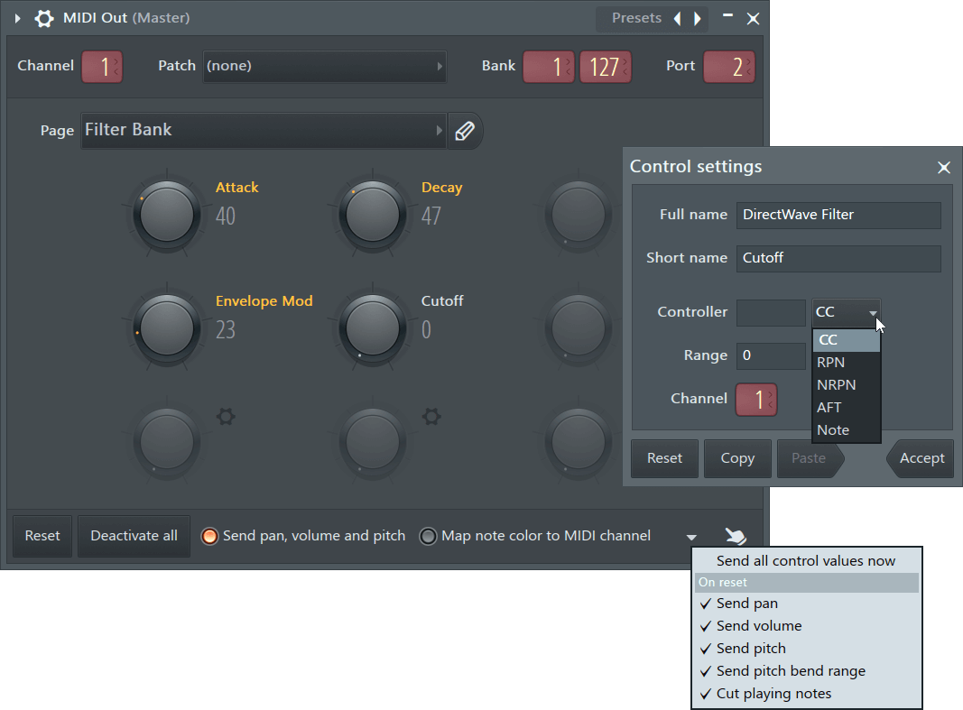 MIDI Out Plugin