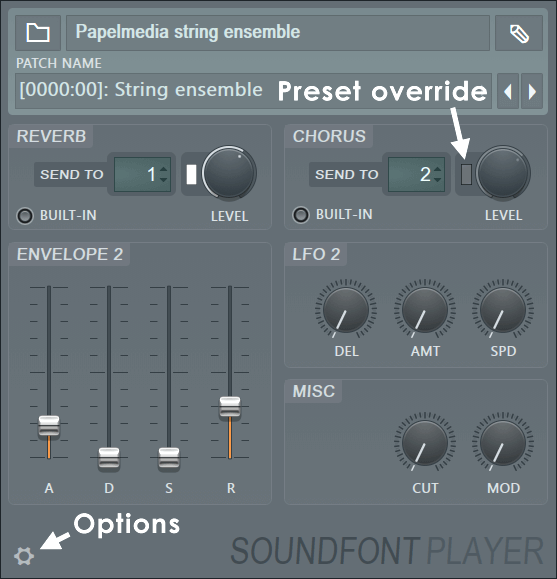 SoundFont Player - Instrument
