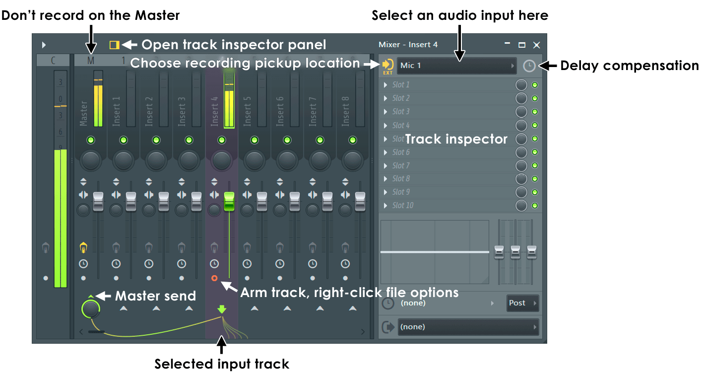 how to record on fruity loops