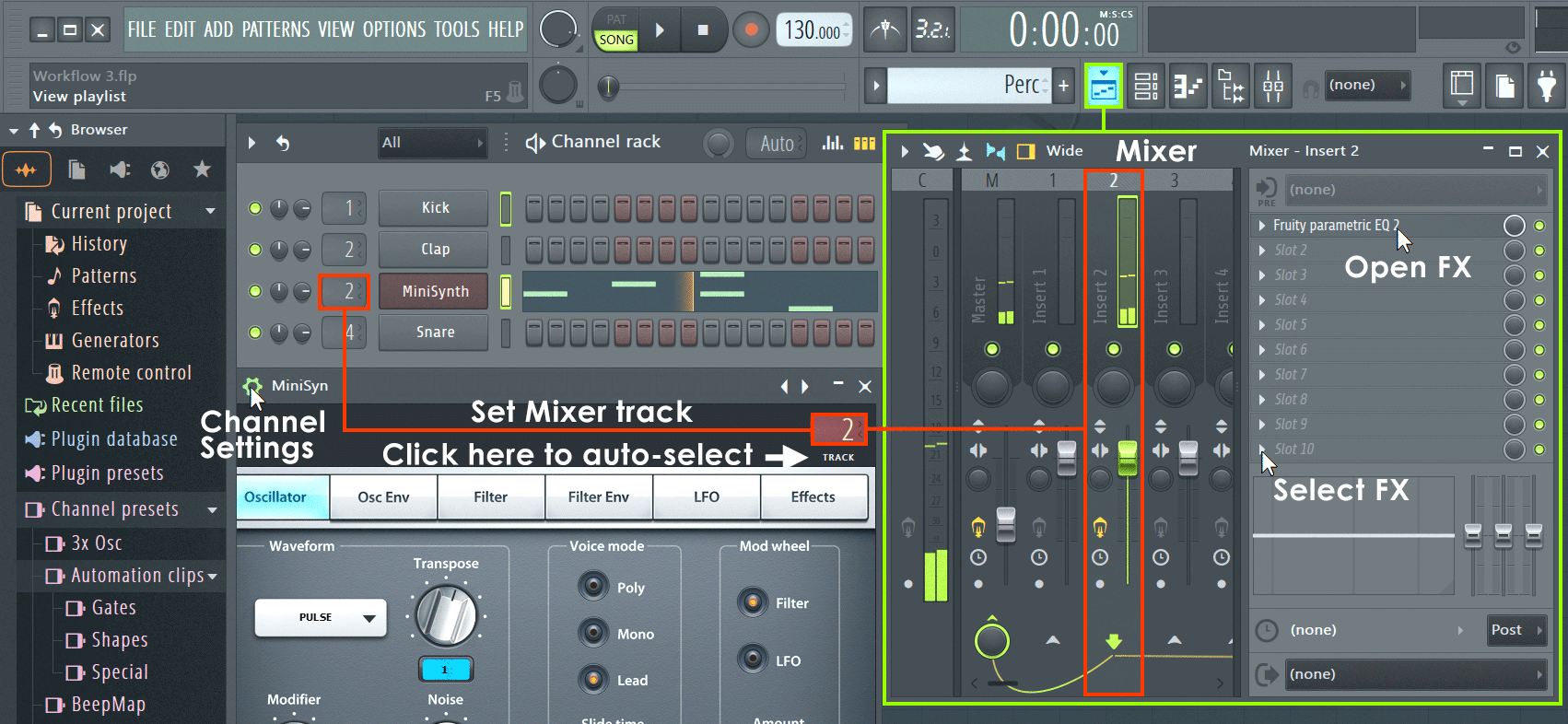 fl studio 12 only one pattern plays