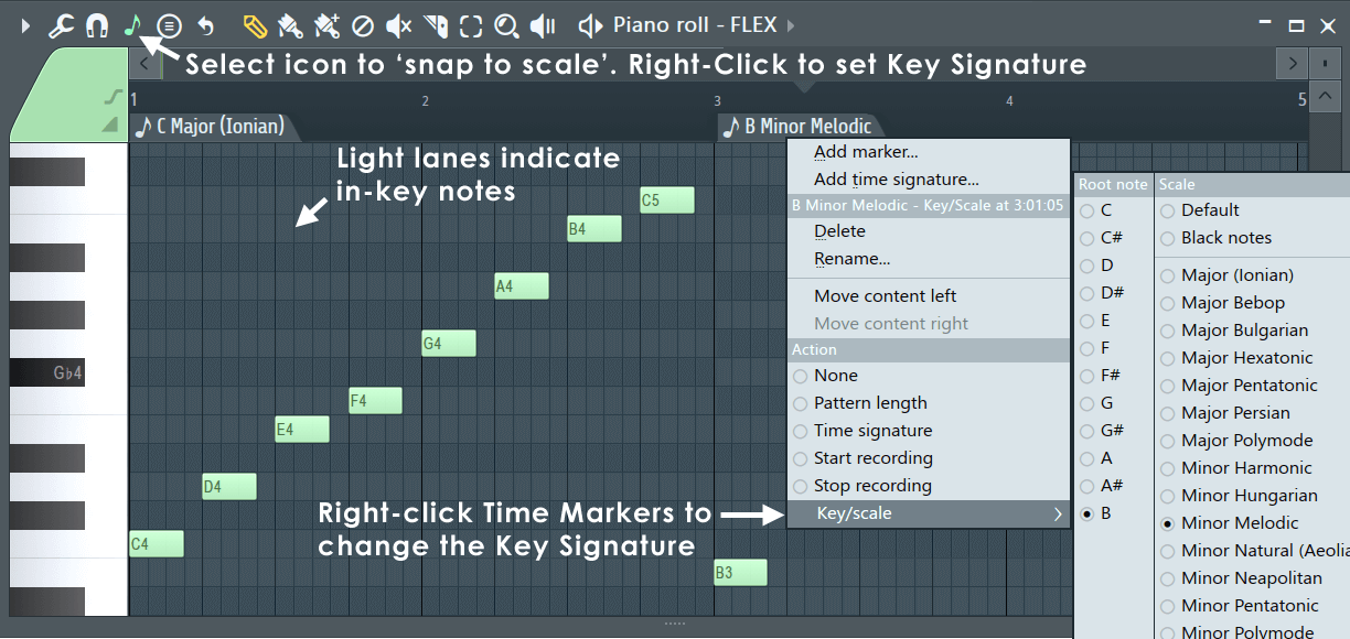 Setting note colors, Soundslice help