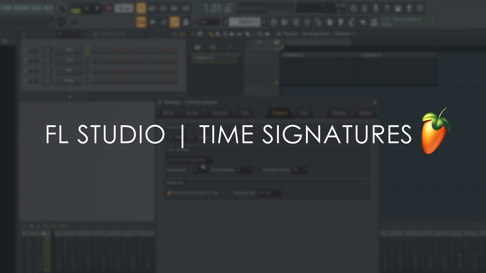 fl studio how to change time signature