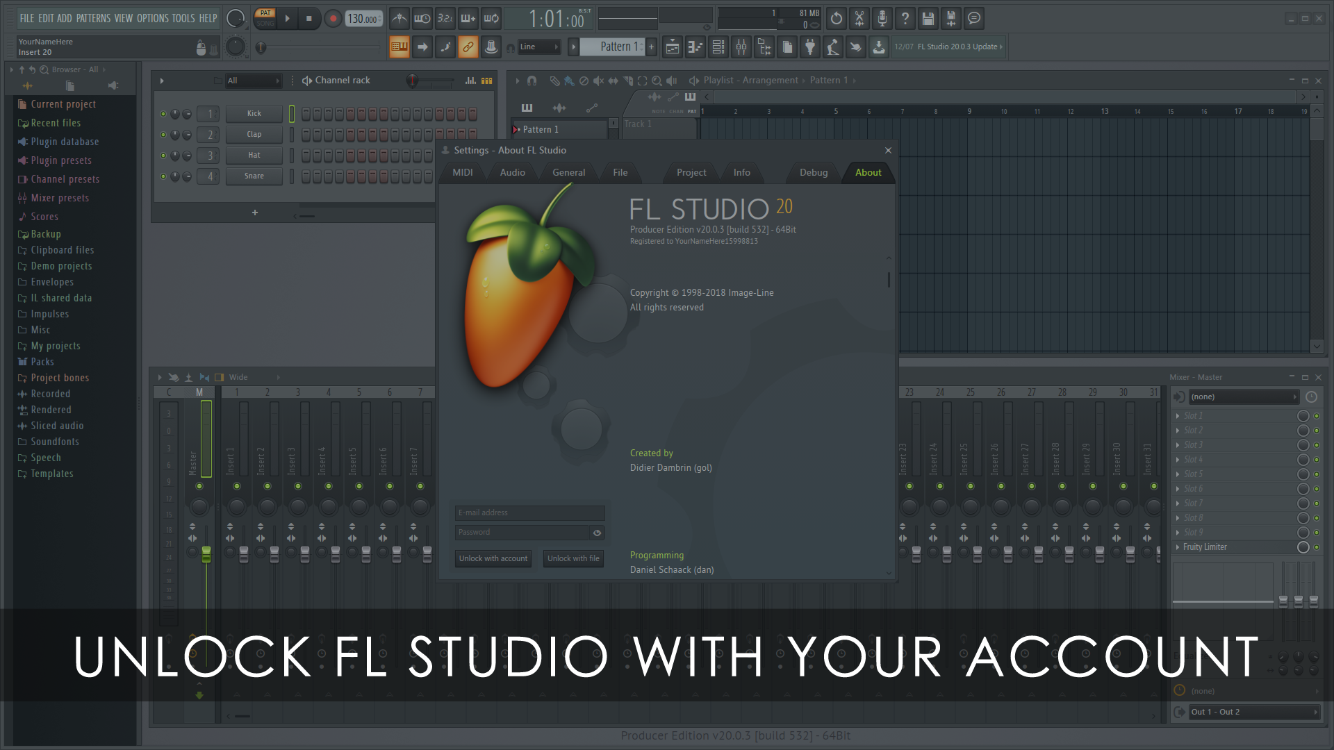 fl studio 20 unlock file free download